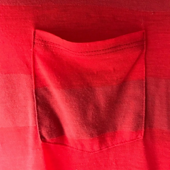 UO BDG Sheer Red Striped Tee - Picture 3 of 5